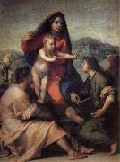 Andrea del Sarto Holy Family with Angels oil painting picture wholesale
